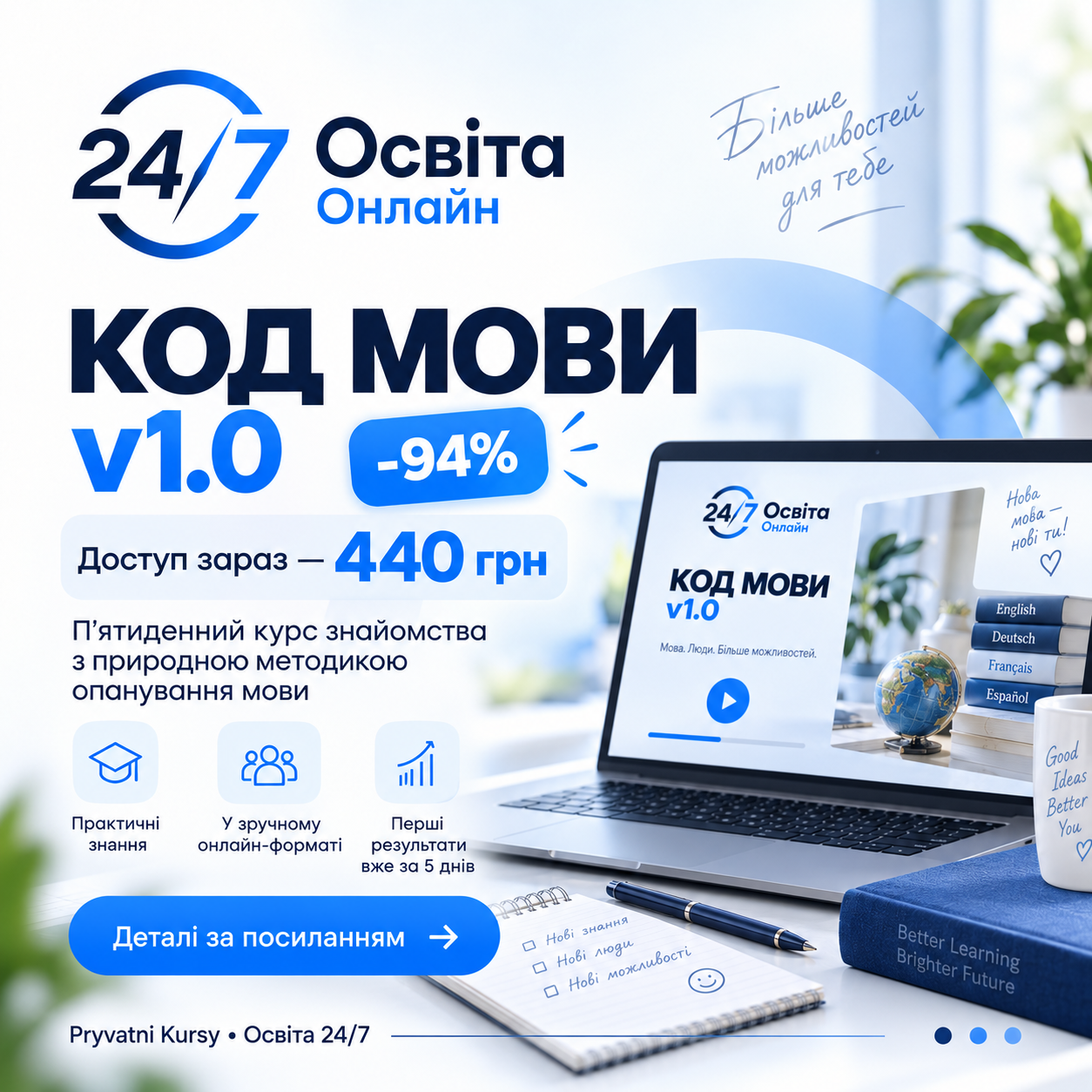 КОД МОВИ v1.0 — курс іноземних мов