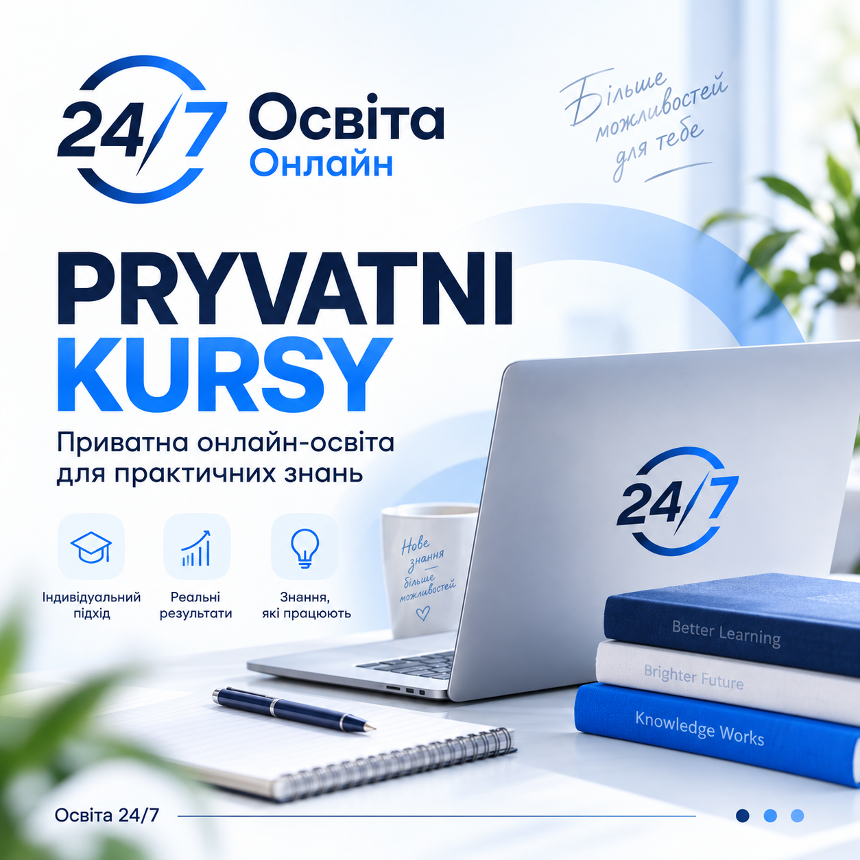 Приватні онлайн-курси Освіта 24/7